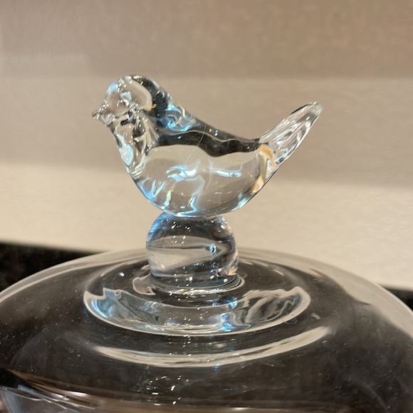 Birdsong Glass Petite Cupcake Display Stands Topped Dome Cover, metal stand - Picture 4 of 7